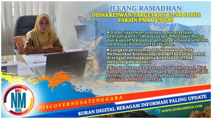 Amankan Kesehatan Ternak, Belasan Ribu Dosis Vaksin PMK Dikebut