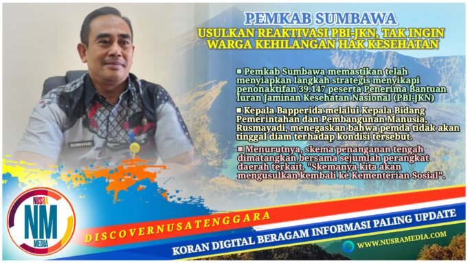 Soal 39 Ribu PBI-JKN yang Dinonaktifkan, Pemkab Sumbawa Siapkan Langkah Strategis