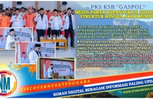 Pengurus DPC se-KSB Dikukuhkan, Ketua DPD PKS Ardiansyah Tekankan Pentingnya “3 Rasa”