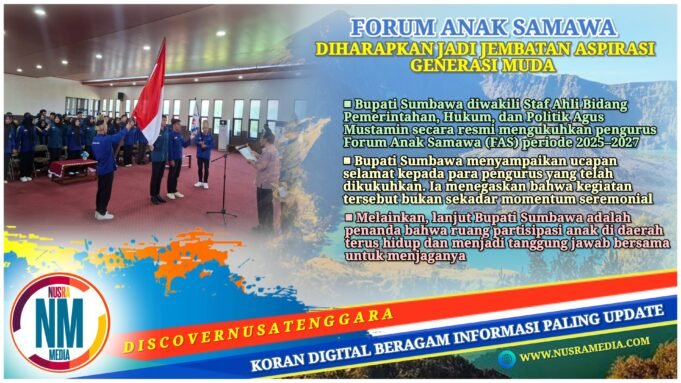 Bupati Sumbawa Kukuhkan FAS 2025-2027