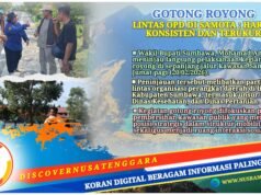 Wabup Sumbawa Tinjau Gotong Royong Jalur Samota, Tegaskan Konsistensi Kebersihan