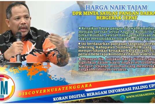 Harga Pangan Awal Ramadan Melonjak, Johan Rosihan Desak Stabilisasi Terukur Berbasis Data Wilayah