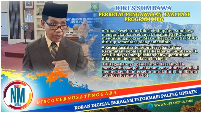 Tiga Dapur MBG di Sumbawa Ditutup Sementara