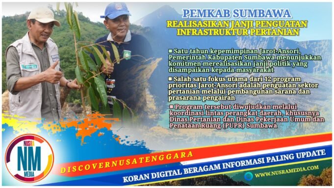 Jarot-Ansori Tancap Gas, Program Pengairan Pertanian Jadi Bukti Kinerja Awal