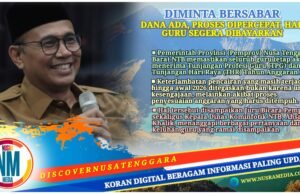 Pemprov NTB Pastikan TPG dan THR Guru Dibayar, Pergeseran Anggaran Dikebut