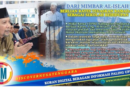 Wakil Ketua I DPRD Sumbawa Ajak Masyarakat Perkuat Syukur, Sabar, dan Tawakkal