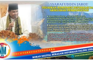 Bupati Sumbawa : Kita Harus Berlari untuk Membangun Sumbawa