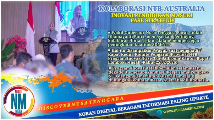 Wagub NTB Dorong Percepatan Kualitas SDM Lewat Program Inovasi Fase 3