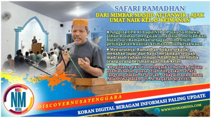 Johan Rosihan : Ramadhan Adalah Madrasah Ruhani untuk Meningkatkan Ketakwaan
