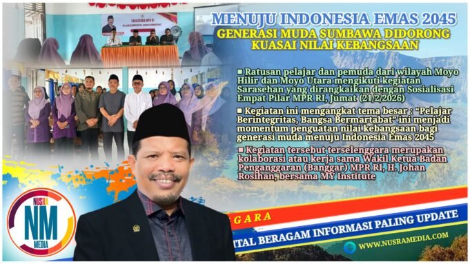 Pelajar Moyo Hilir dan Moyo Utara Teguhkan Integritas Lewat Sosialisasi Empat Pilar MPR RI