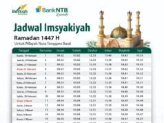 Bank NTB Syariah : Jadwal Imsyakiyah Ramadhan 1447 Hijriah