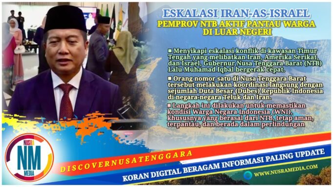 Konflik Timur Tengah Memanas, Gubernur Iqbal Koordinasi Langsung dengan KBRI Pastikan WNI asal NTB Aman