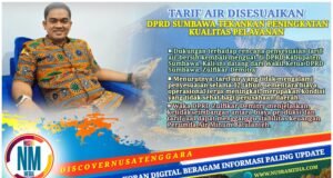 Wakil Ketua DPRD Sumbawa Dukung Kenaikan Tarif Air, Nilai Kebijakan Rasional
