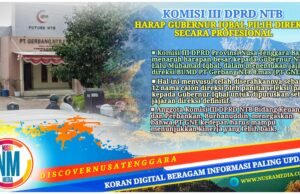DPRD NTB Tekankan Profesionalisme dalam Penentuan Direksi PT GNE