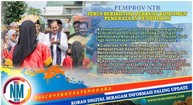 Revitalisasi Tanpa Diskriminasi, Pemprov NTB Siapkan 400 Sertifikasi SMK