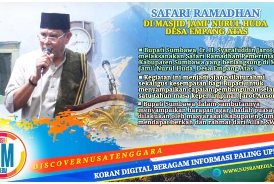 Bupati Jarot Salurkan Bantuan dan Paparkan Capaian Pembangunan Sumbawa di Empang Atas