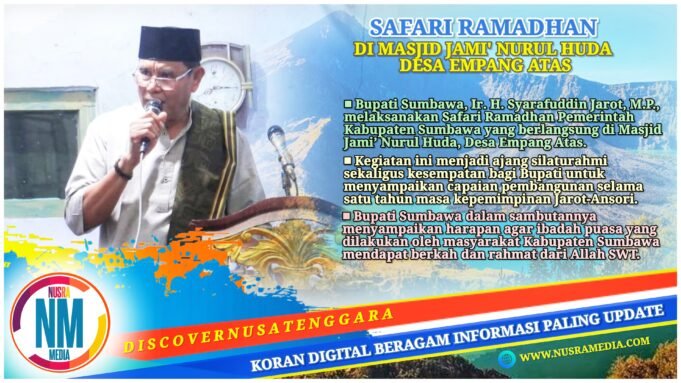 Bupati Jarot Salurkan Bantuan dan Paparkan Capaian Pembangunan Sumbawa di Empang Atas