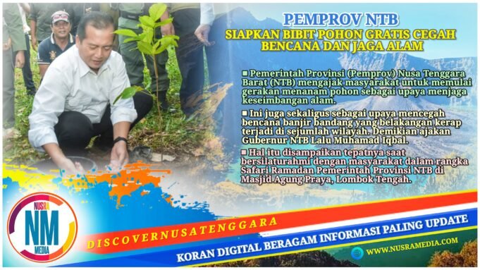 Gubernur NTB Serukan Gerakan Tanam Pohon