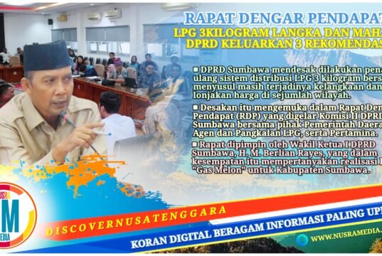 DPRD Sumbawa Minta Distribusi “Gas Melon” Dibongkar Ulang