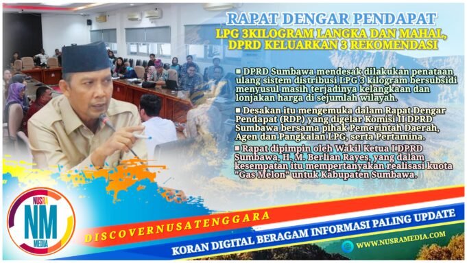 DPRD Sumbawa Minta Distribusi “Gas Melon” Dibongkar Ulang