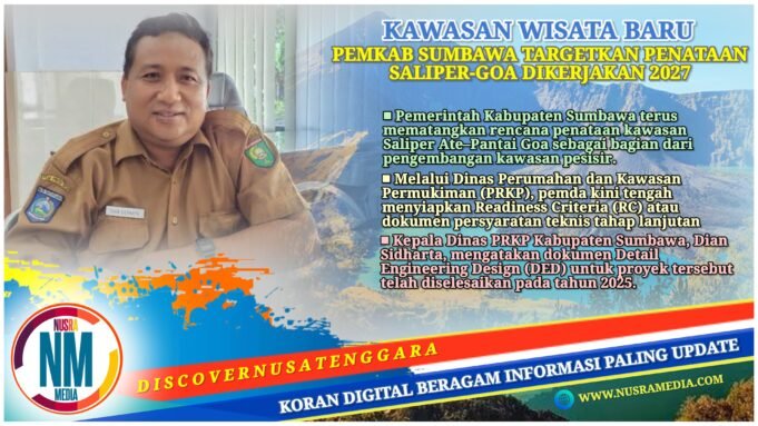 Penataan Saliper Ate–Pantai Goa Berlanjut, Pemkab Sumbawa Siapkan Persyaratan Teknis