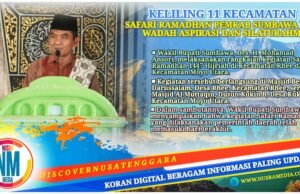Safari Ramadhan Berakhir, Wabup Sumbawa Sampaikan Capaian Program Pemerintah