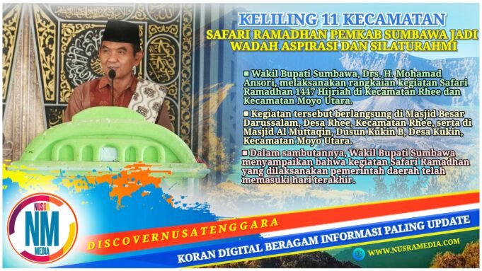 Safari Ramadhan Berakhir, Wabup Sumbawa Sampaikan Capaian Program Pemerintah