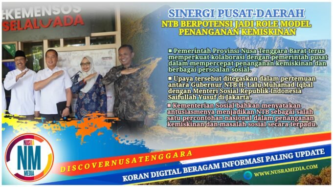 NTB dan Kemensos Perkuat Sinergi Percepatan Penanganan Kemiskinan dan Masalah Sosial