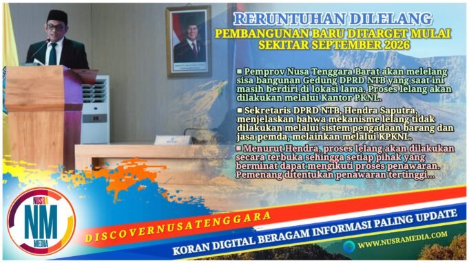 Gedung Lama DPRD NTB Segera Dibongkar Total