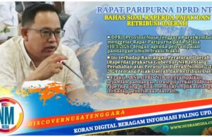 Dukung Pemda Optimalkan PAD, Fraksi ABNR DPRD NTB Sampaikan Sejumlah Pandangan Strategis