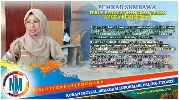 Kolaborasi Program Pengentasan Kemiskinan Diperkuat, Dinsos Sumbawa Intensifkan Pendataan