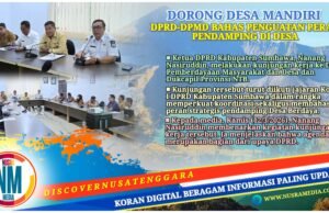 Perkuat Koordinasi dengan Pemprov NTB, DPRD Sumbawa Bahas Penguatan Peran Pendamping Desa Berdaya