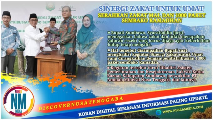 Bupati Sumbawa : Zakat dan Infak Saluran Rezeki yang Harus Dijaga