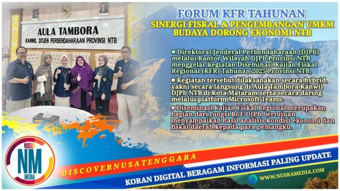 Diseminasi KFR 2025 NTB Dorong Sinergi Fiskal dan Penguatan Ekonomi Kreatif