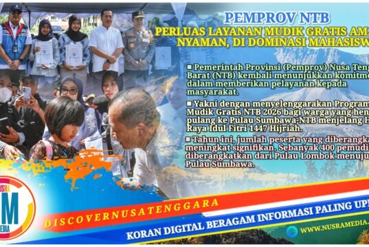 Kuota Mudik Gratis NTB 2026 Naik Dua Kali Lipat, 400 Pemudik Diberangkatkan ke Pulau Sumbawa