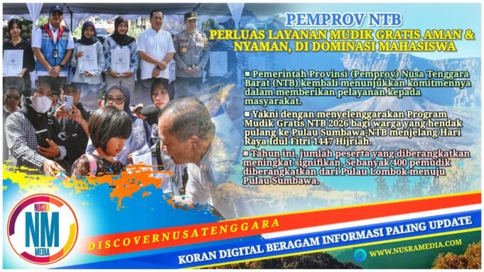 Kuota Mudik Gratis NTB 2026 Naik Dua Kali Lipat, 400 Pemudik Diberangkatkan ke Pulau Sumbawa