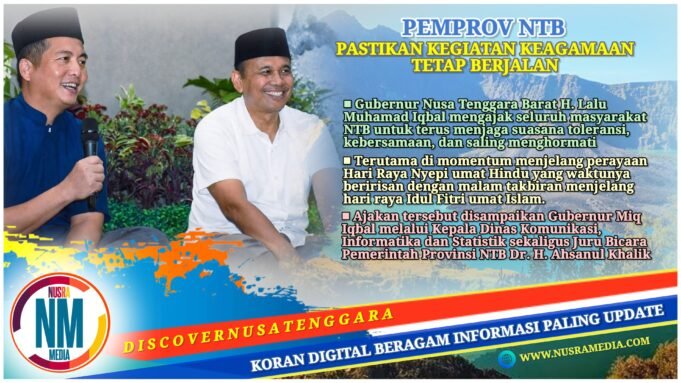 Momentum Nyepi dan Takbiran, Gubernur Iqbal : Harmoni dan Toleransi Adalah Kekuatan NTB