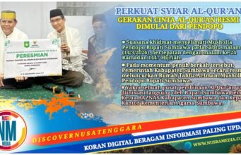 Rumah Tahfiz Al-Imam Musholla Pendopo Resmi Diluncurkan, Bupati Jarot Ajak Disiplin Tadarus Al-Qur’an