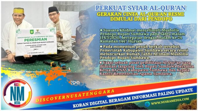 Rumah Tahfiz Al-Imam Musholla Pendopo Resmi Diluncurkan, Bupati Jarot Ajak Disiplin Tadarus Al-Qur’an