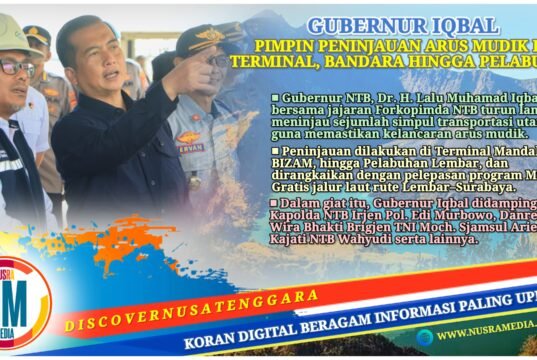 Terminal, Bandara dan Pelabuhan Dipantau Langsung, Gubernur NTB Pastikan Pelayanan Mudik Optimal