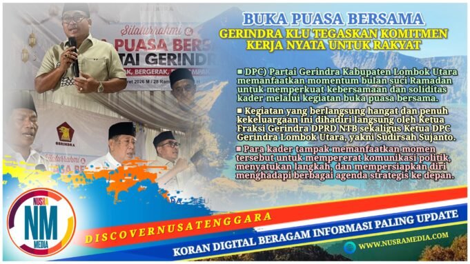 Sudirsah Sujanto : Kekompakan Kader Kunci Kekuatan Gerindra di Lombok Utara