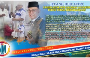 Salurkan Ratusan Paket Sembako : Terimakasih Haji Salman Alfarizi