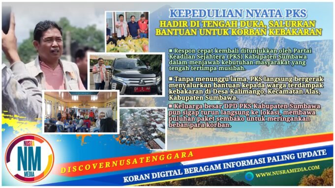 PKS Sumbawa Gerak Cepat Salurkan Bantuan untuk Korban Kebakaran di Alas