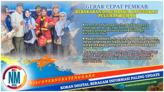 Bupati Jarot Turun Langsung Salurkan Bantuan untuk Korban Kebakaran di Alas