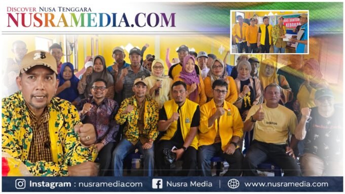 Wujud Kepedulian Nyata, Golkar Sumbawa Salurkan Bantuan untuk Korban Kebakaran di Alas