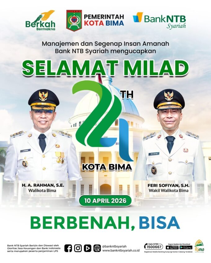Bank NTB Syariah : Selamat Milad Kota Bima ke-24