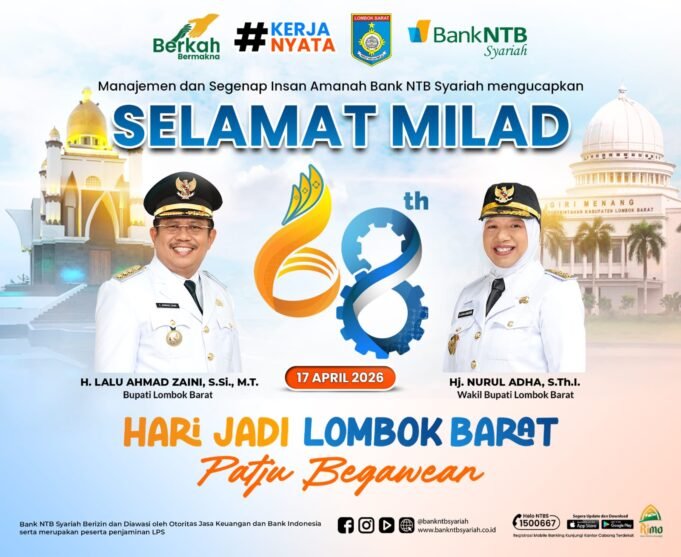 Bank NTB Syariah : Selamat Milad Lombok Barat ke-68