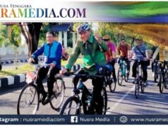 Di Tengah Krisis Energi, Bupati Sumbawa Konsisten Gowes ke Kantor