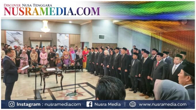 Birokrasi Kembali Disegarkan : Puluhan Pejabat Pemprov NTB Dilantik