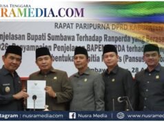 Wabup Ansori Sampaikan Penjelasan 5 Ranperda : DPRD Sumbawa Bentuk Pansus